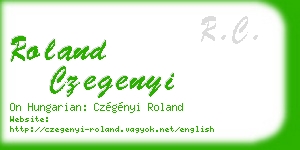 roland czegenyi business card